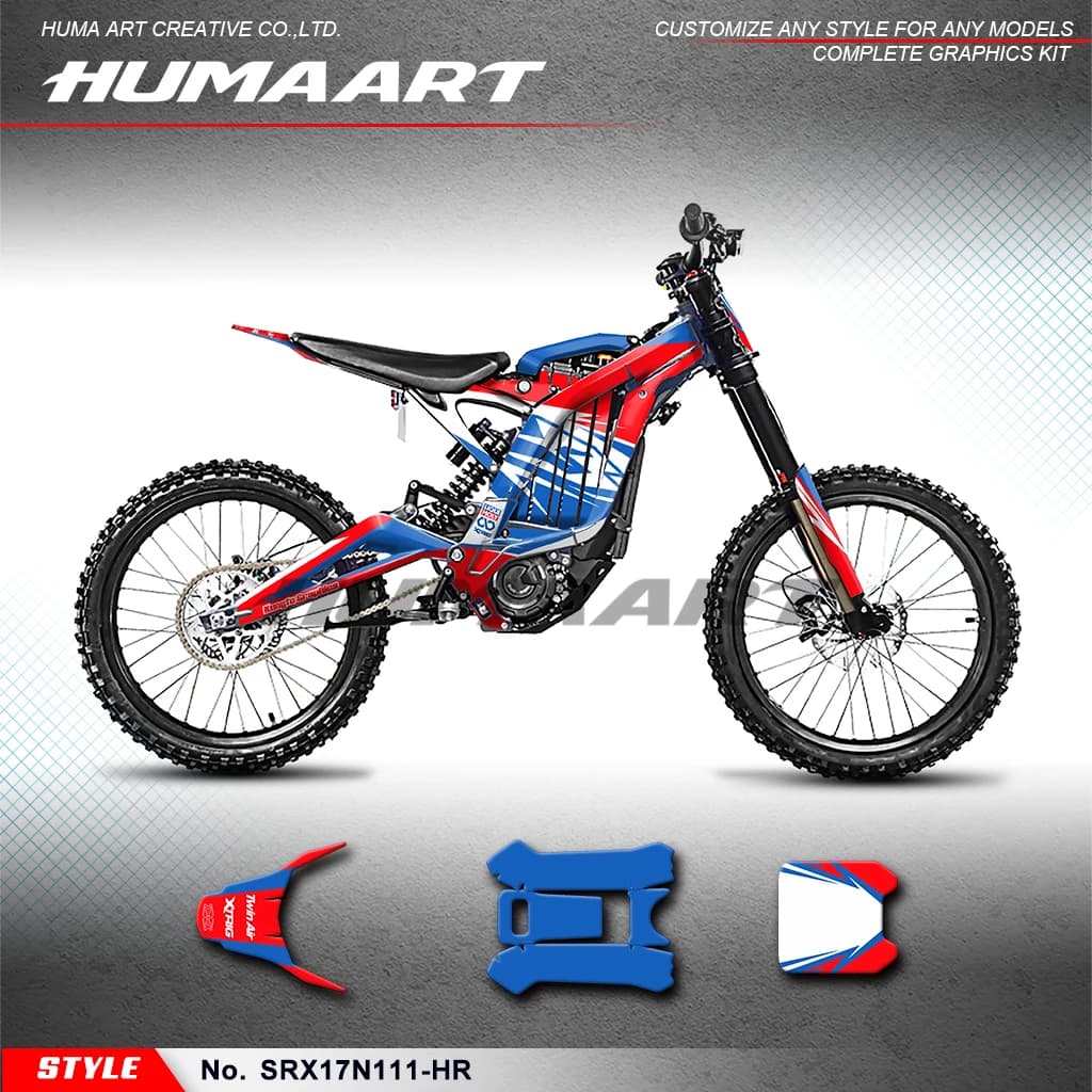 HUMAART Custom Decalcomanie stickers kit for Light Bee X/S Bike Segway X160, SRX17N111- HR