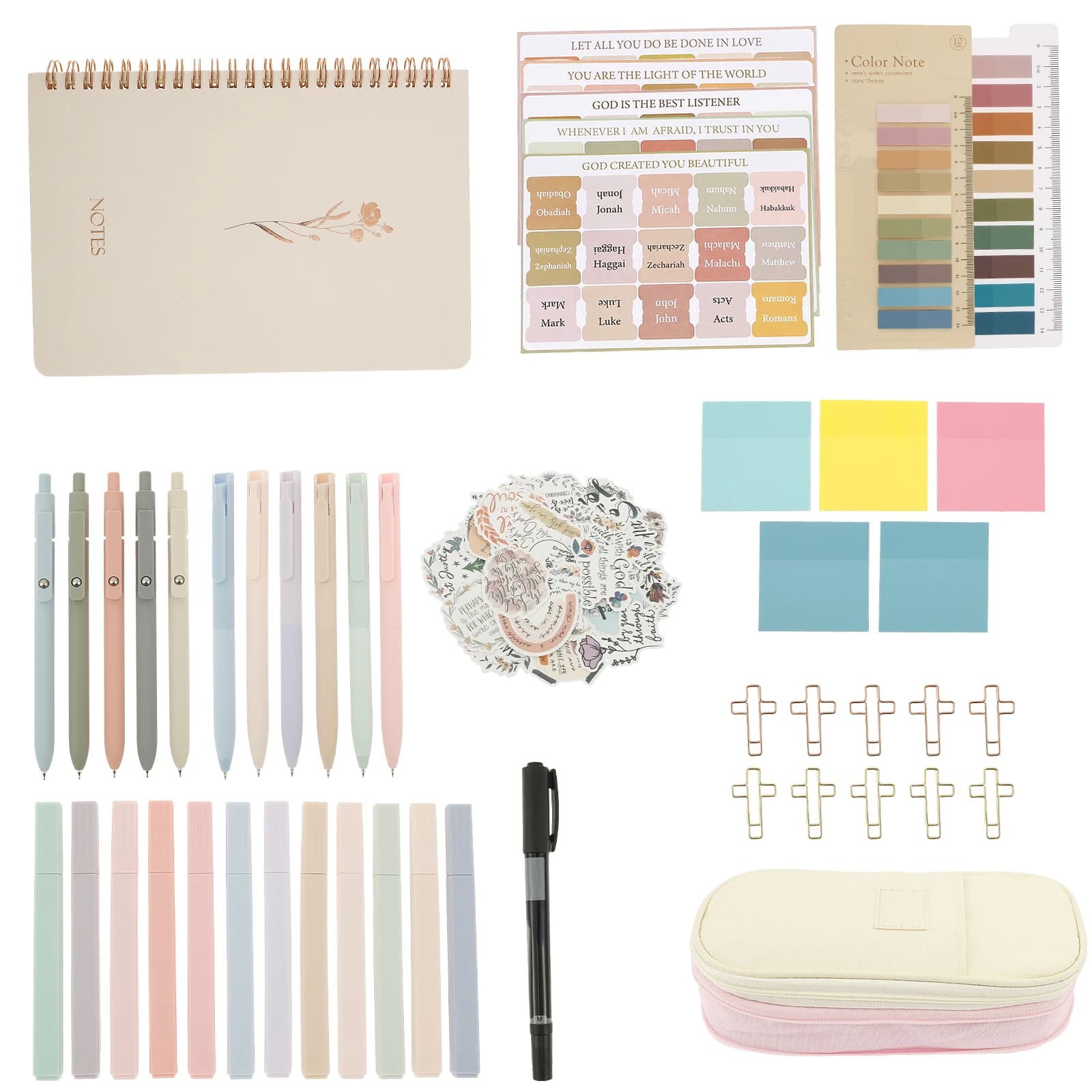 Journaling Scrapbooking Supplies Kit Bible Verse Stickers Study Supplies Categorized Index Bible Study Kit Scrapbook Paper DIY