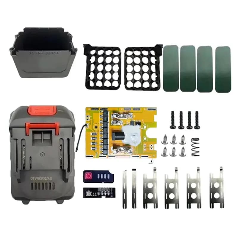 High-Current Triple-Protection Board With For 20Core 18650 Battery Storage Box Case 8MOS 4Alloy 130A