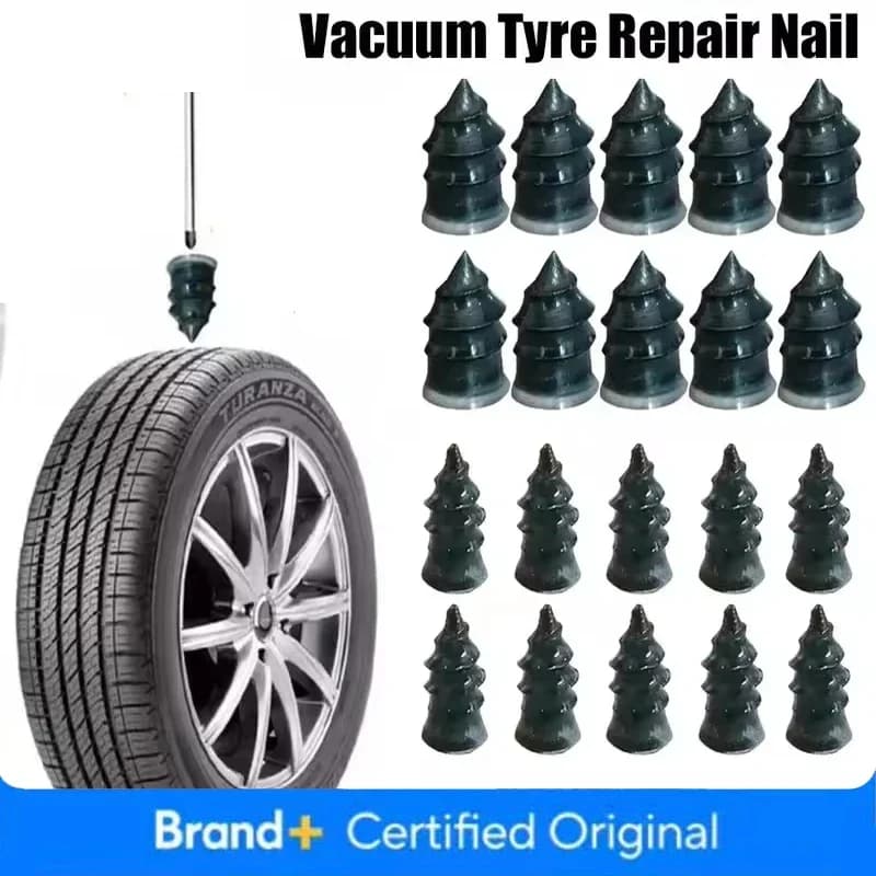 Kit di Riparazione Pneumatici per Auto, Moto, Camion, Scooter e Biciclette, Strumenti per Riparazione Forature Tubeless, Accessori in Gomma e Metallo Amagi