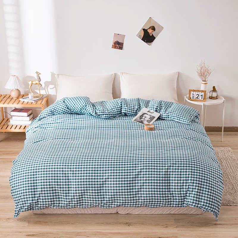 Copripiumino a Quadri Stile Giapponese, Coperta per Studenti e Adulti, Biancheria da Letto per Casa e Dormitorio, Spedizione Diretta 150*200cm*1pz