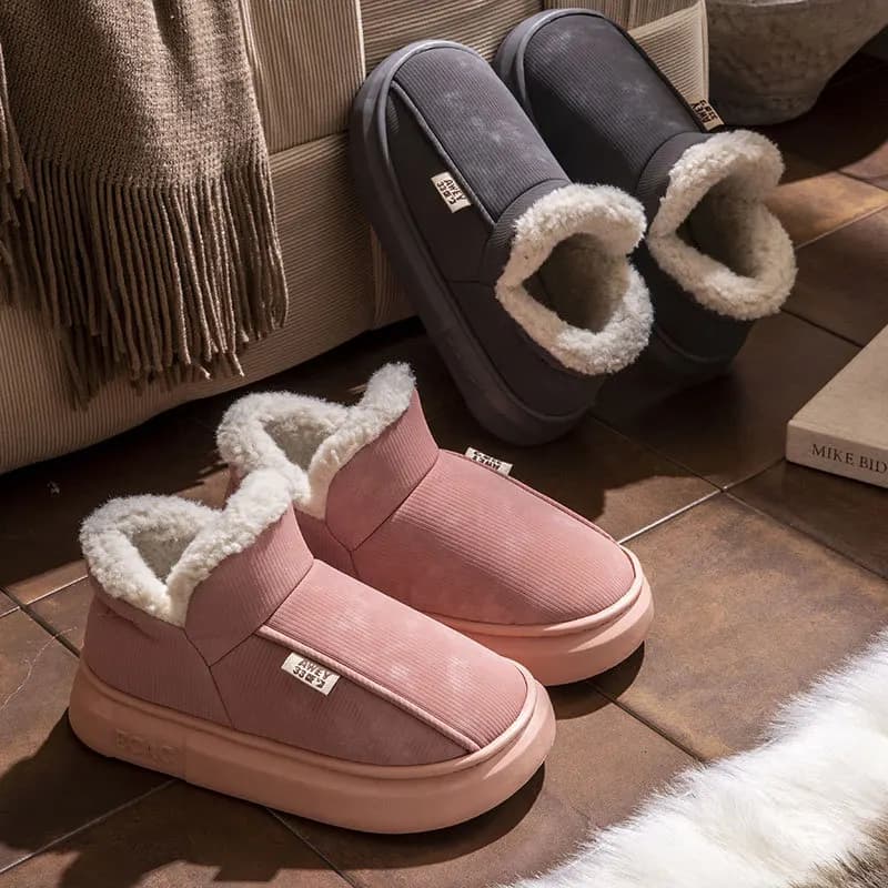 Scarpe invernali da uomo Pantofole da uomo in peluche corte invernali Pelliccia da esterno Scarpe da casa antiscivolo Scarpe casual da donna morbide e accoglienti per interni