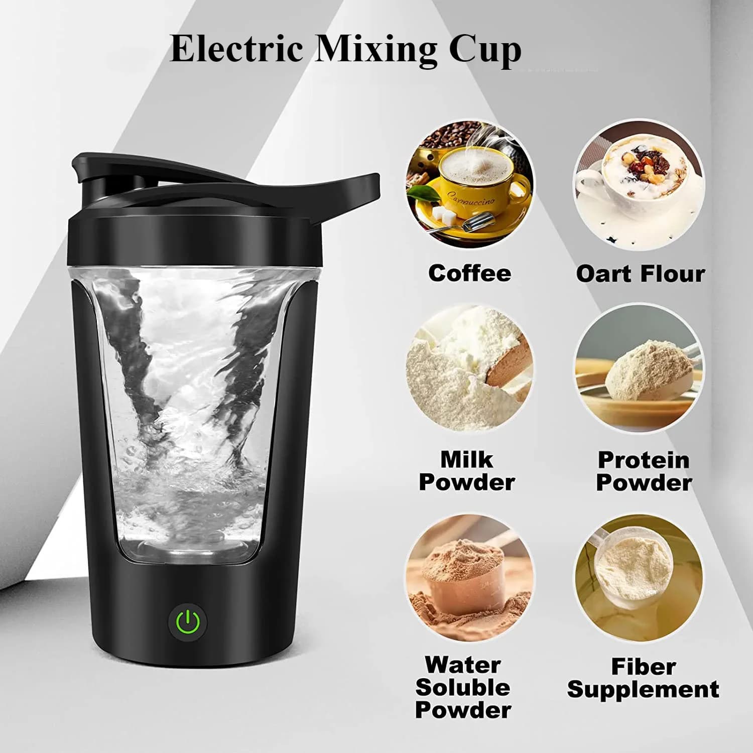 450 ml mixers Electric mixing cup Portable mixing cup for protein powder Shaker kitchen utensils bottle for home office travel