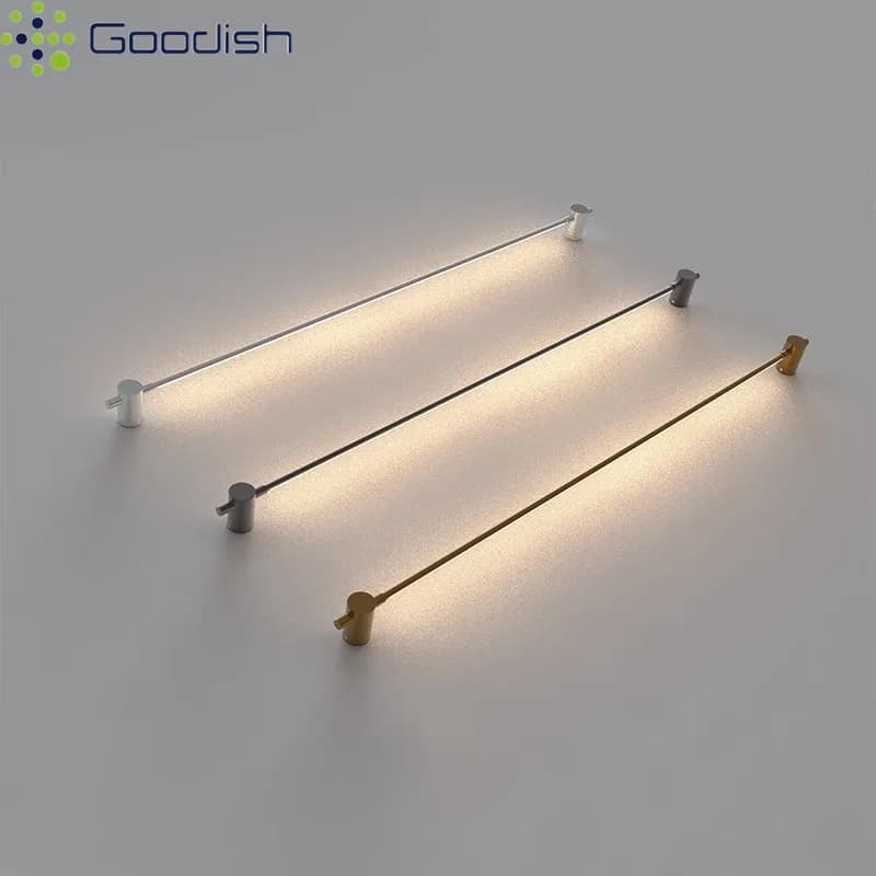 Medieval Nordic Customized Strip Long Line Lovely LED Wall Lamps Lustre Background Light for Living Room Decoration Chandelier