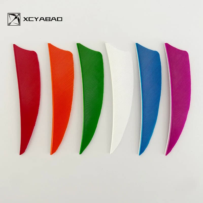 100Pcs 3Inch Carbon Fiberglass Arrow Fletching Turkey Feathers for Archery Arrow Shield Cut Right Wing