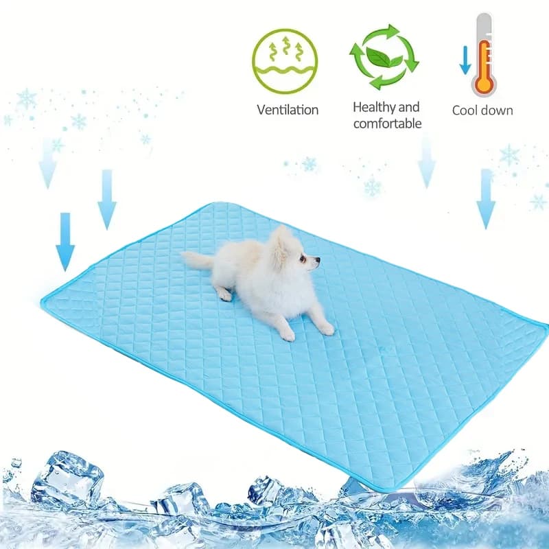 Tappetino rinfrescante lavabile per cani Coperta auto rinfrescante per animali domestici in seta di ghiaccio per seggiolini auto interni ed esterni Materiali sicuri, facili da trasportare