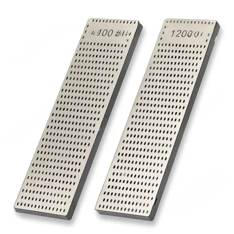 Nuovo 400 # & 1200 # Affilatore per Lame di Pattini da Ghiaccio a 2 Diamanti, Doppio Lato