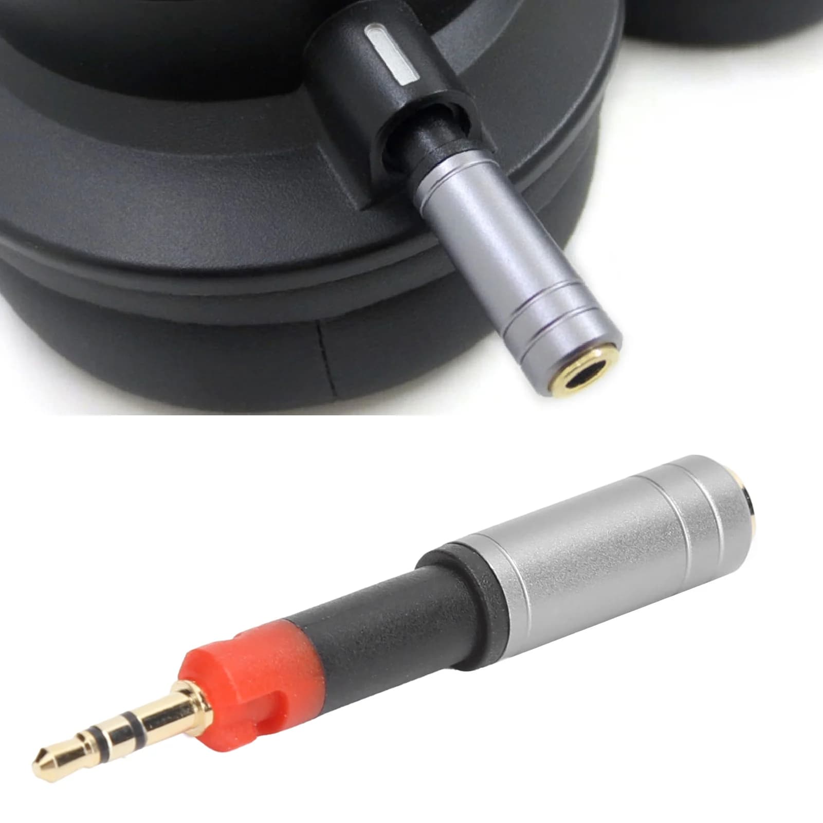 Convertitore adattatore audio per cuffie da 2,5 mm a 3,5 mm adatto per Audio-Technica ATH-M70X M40X M50X M60X Adattatore audio Adattatore per cuffie