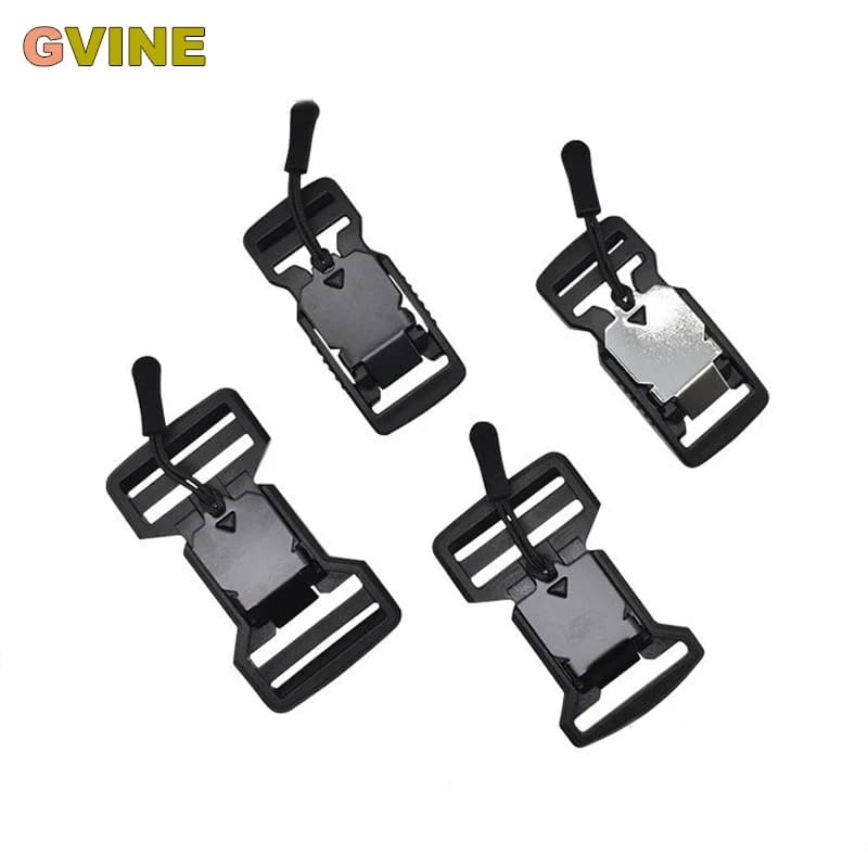 1PCS 20mm 25mm 50mm Fibbia a sgancio magnetico Cinture funzionali Fibbia laterale rapida in plastica per borse zaino tattico Clip per cinturino
