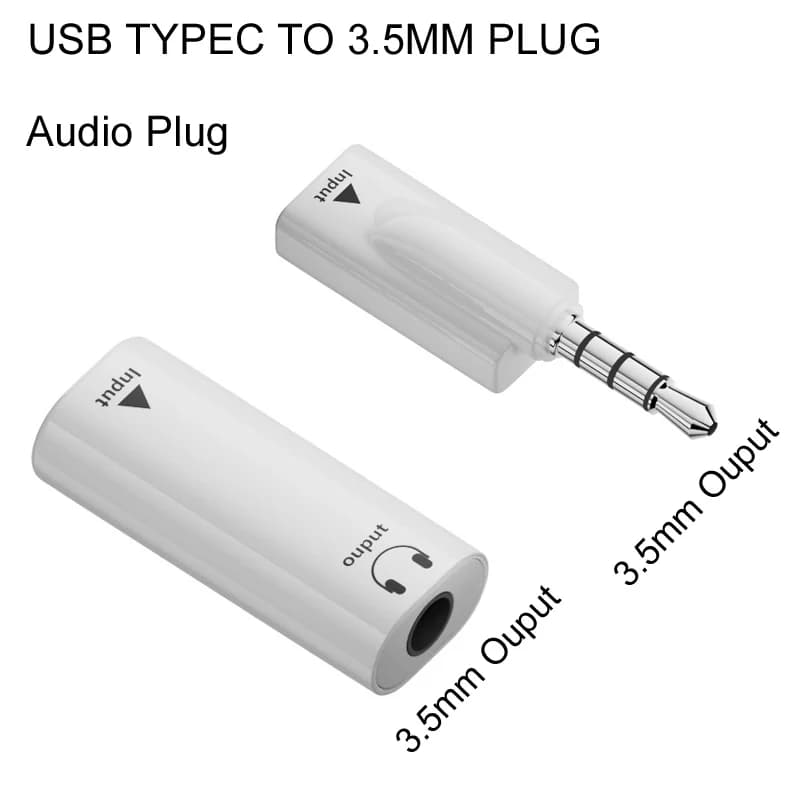USB TYPE-C Female To DC 3.5mm Plug Male & Female Headphone To Connect cable Adapter CD Player Audio Car Aux For iPhone 16 15 Sam