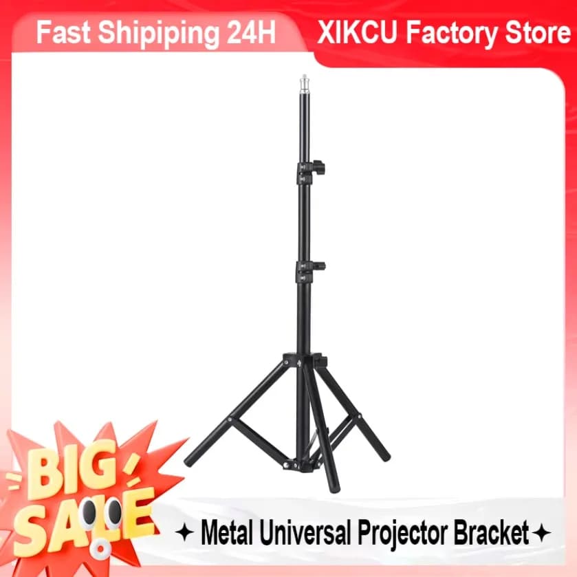 XIKCU Supporto per treppiede universale Staffa per proiettore estensibile Supporto portatile in lega di alluminio Altezza regolabile per progetto LCD