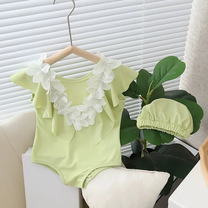 Set of swimsuits for girls Summer New whole swimsuit for children Swimwear Sleeveless Swimwear 2 pieces Swimwear for children