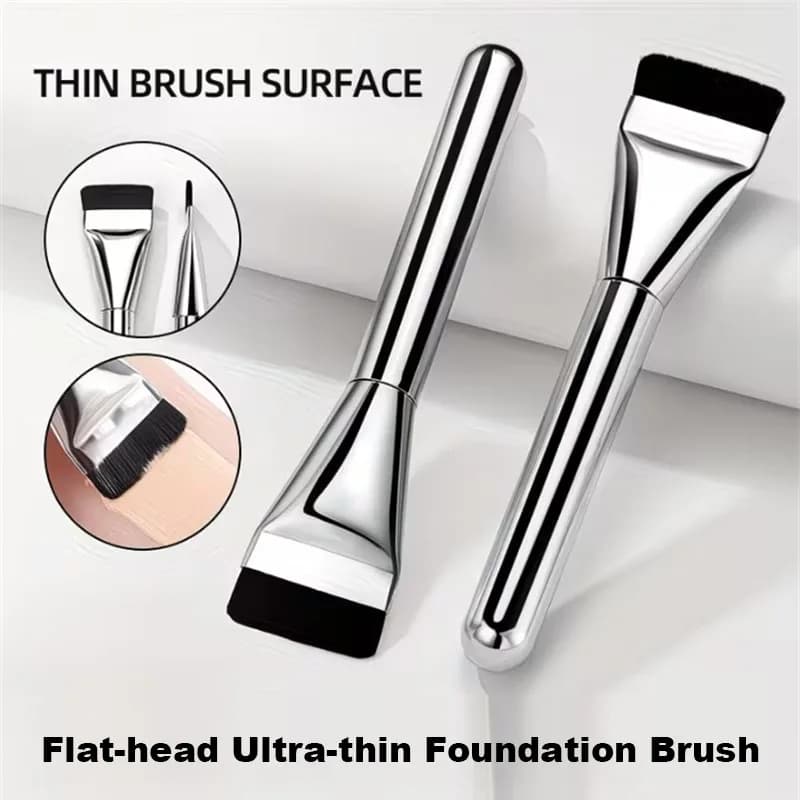 2 Ultra-Slim Head Makeup Brushes, Mask Brush, Primer and Corrector, Background and Cream Blend Brush