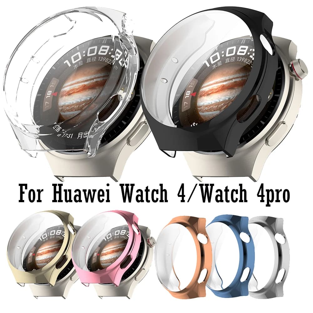 Custodia protettiva per Huawei Watch 4 Pro Custodia protettiva per schermo per Huawei Watch 4 Accessori intelligenti completi Guscio protettivo morbido in TPU