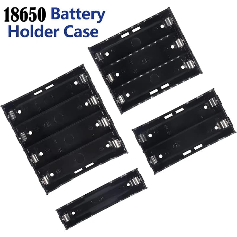Contenitore/Scatola Portabatterie 18650 Fai-da-te per Power Bank Ricaricabile con Pin Rigidi 1X 2X 3X 4X per Batterie 18650 da 3.7V-4.2V