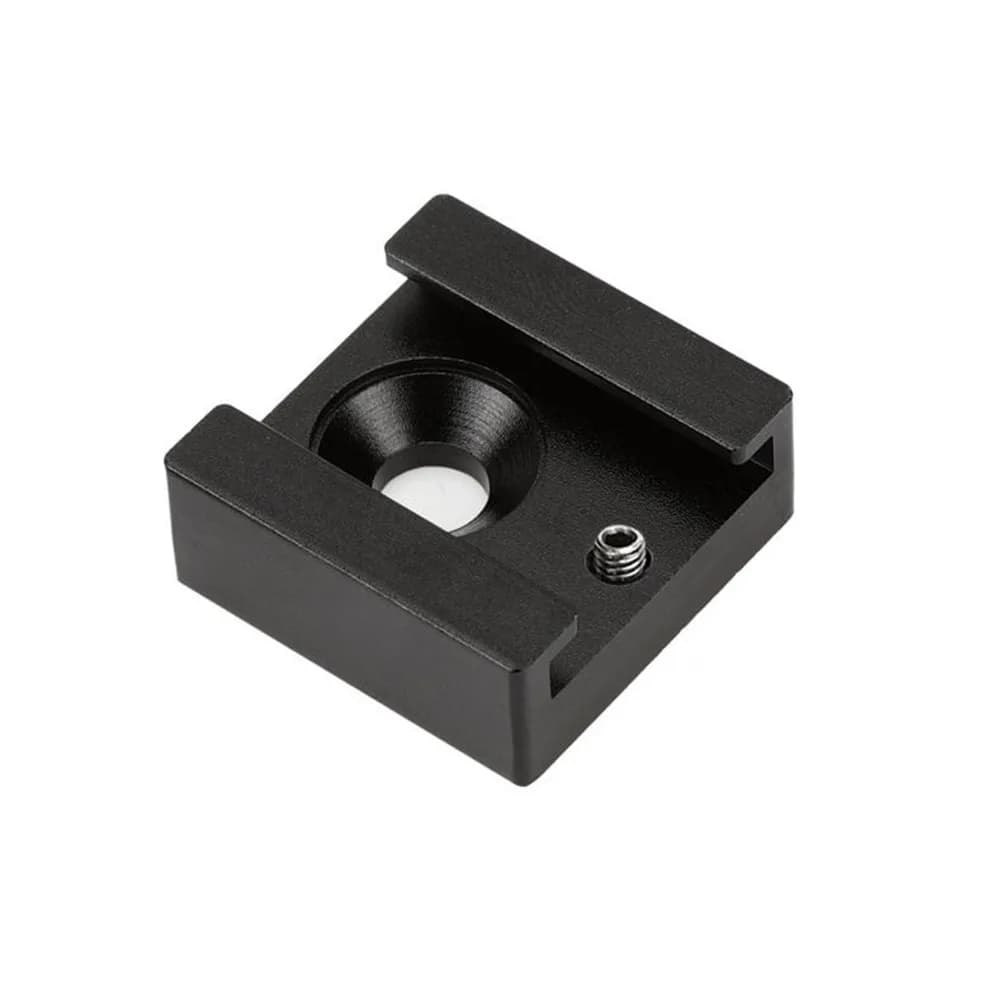 2 Pezzi Adattatore Cold Shoe in Metallo, Stile Morsetto per Trigger Flash, per Gabbia Fotografica, Treppiede, Stativo Luce, Monitor, Microfono, Audio