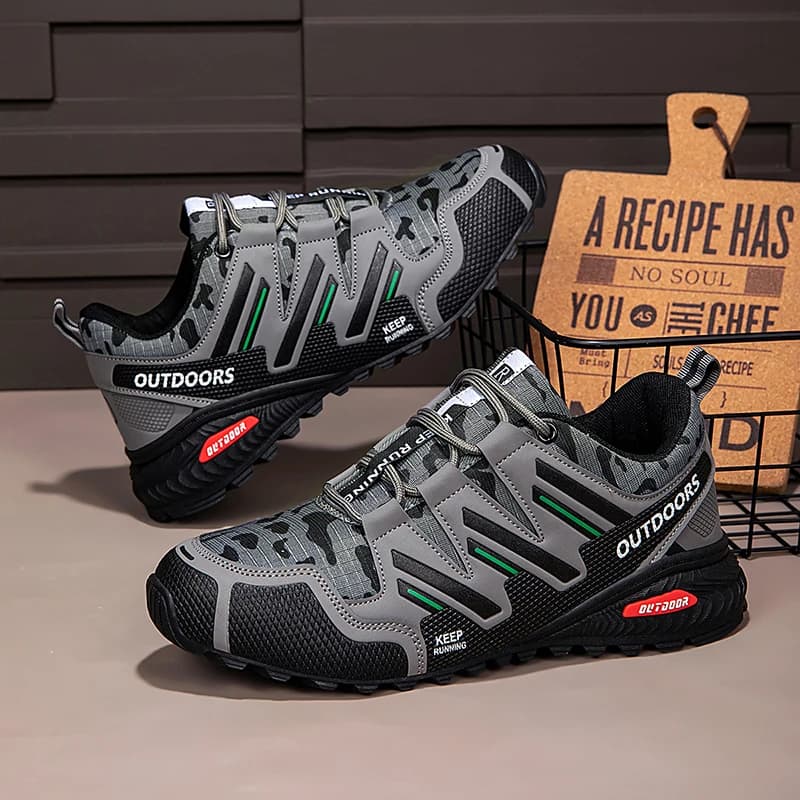 Men's Hiking Shoes Waterproof All-Terrain Outdoor Sneakers Non-Slip for Trekking Camping Tactical Training Outdoor Cycling