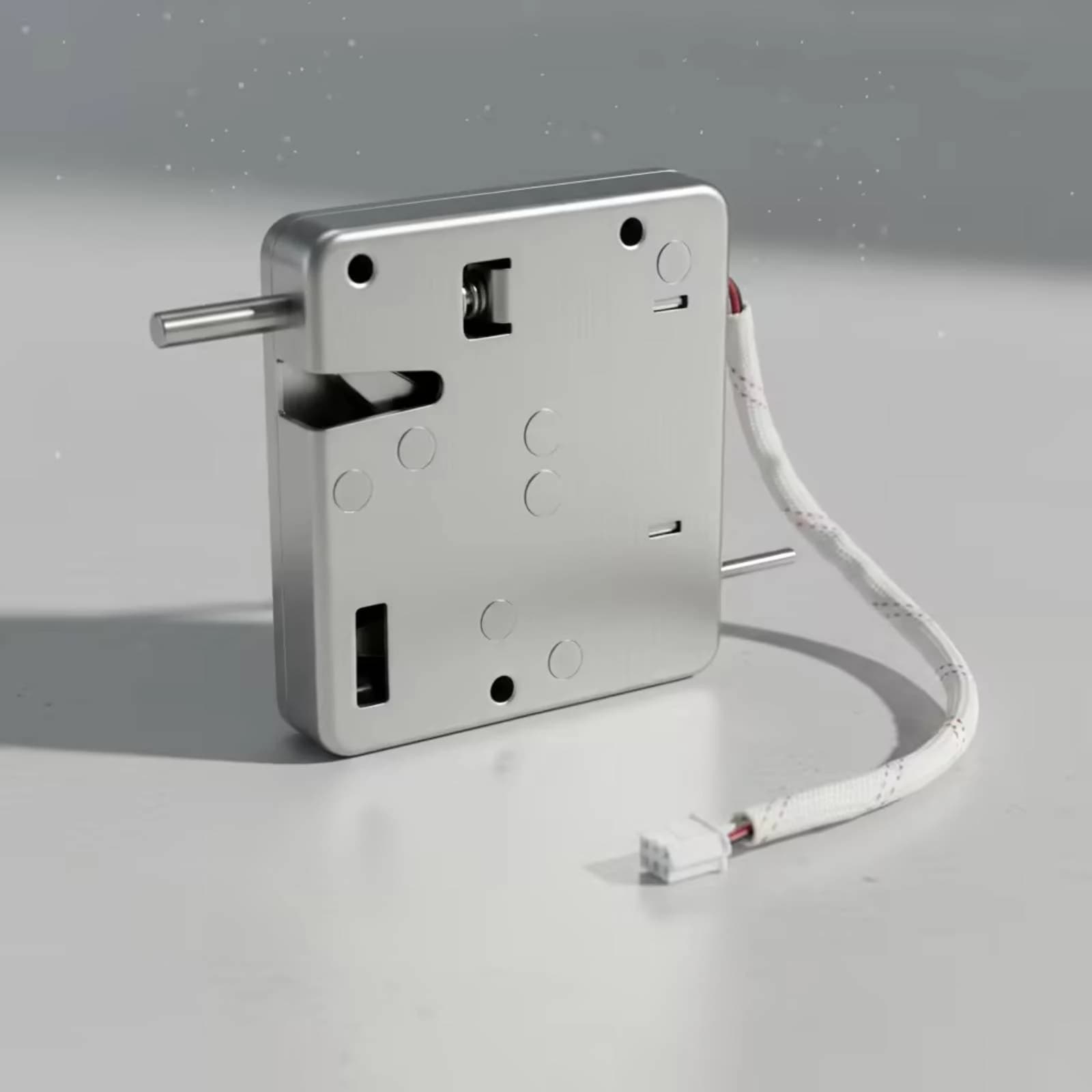 Electric Cabinet Lock with Striker Stainless Steel Electric Cabinet Lock Power-off Locking Compact for Smart Express Lockers