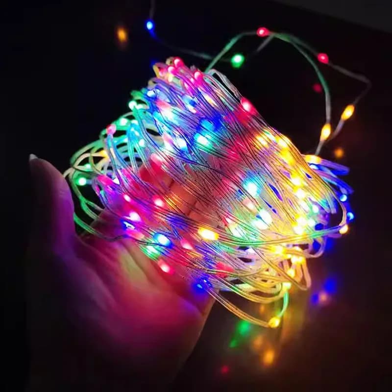 Smart APP Bluetooth RGB LED Garland Fairy Lights USB Plug Multicolor String Lamp for Christmas Wedding Indoor Garden Party Decor