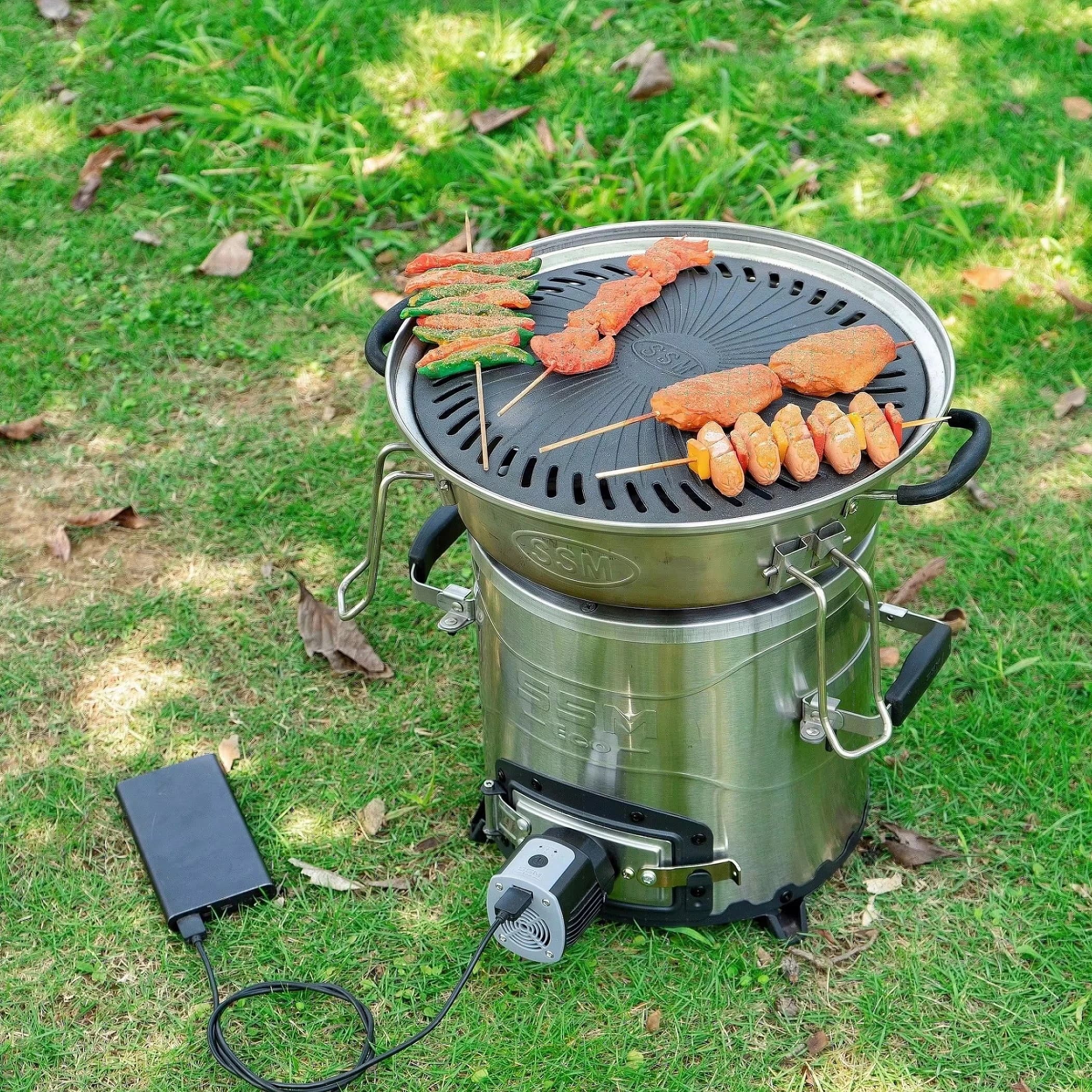 The best stainless steel indoor and outdoor camping stove with foldable handles for fast cooking