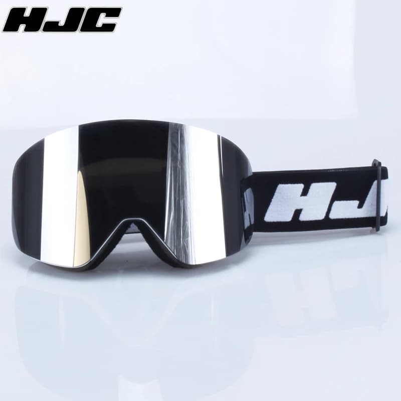 HJC Occhiali da sci con lente magnetica a doppio strato Magnete Sci Anti-appannamento Occhiali da snowboard Uomo Donna Occhiali da sci Occhiali più lenti