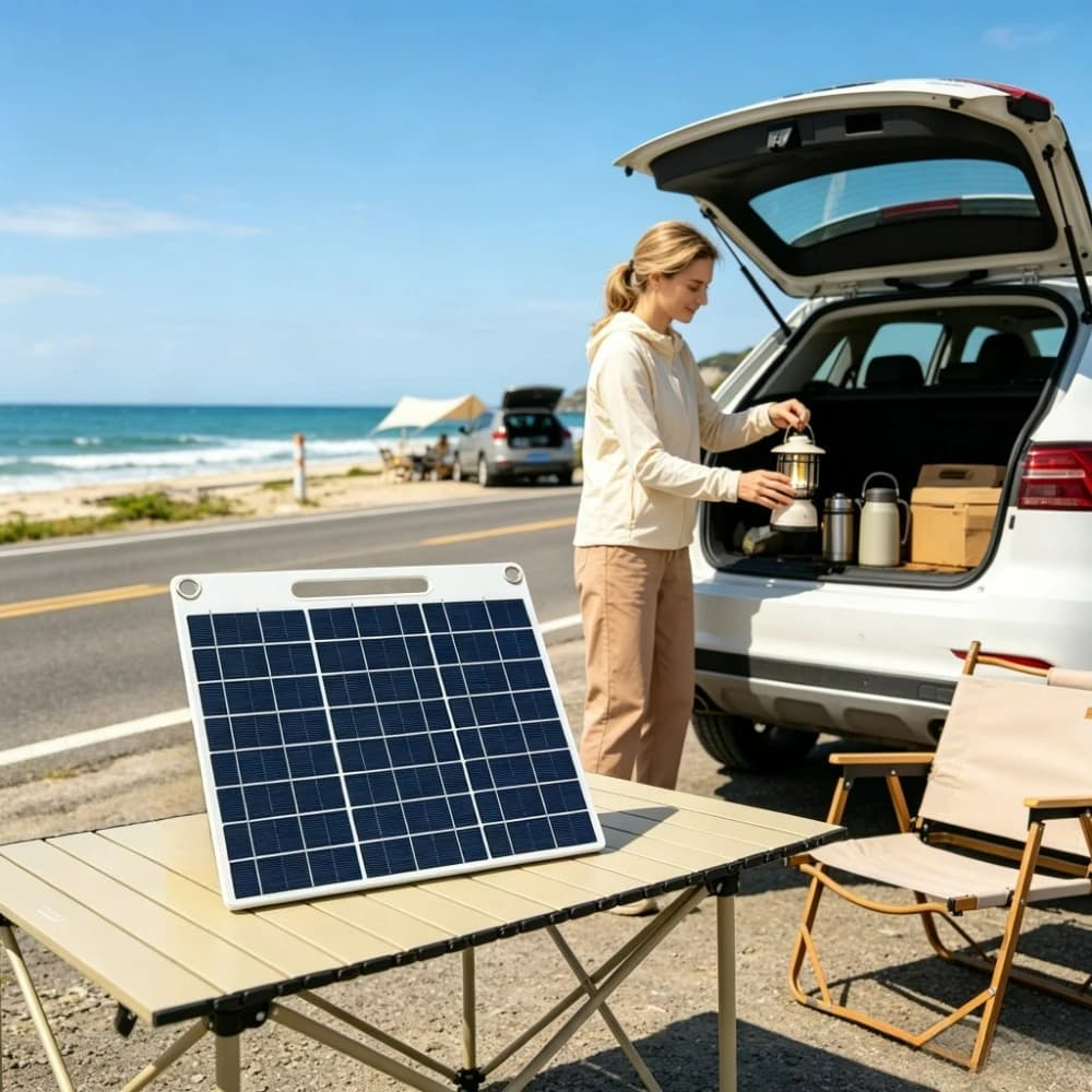 Carabiner and Suction Cup Included High Speed Dual USB Solar Panel Charger 15W 20W Waterproof Solar Power Bank for Outdoor