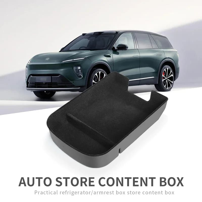 Scatola portaoggetti bracciolo console centrale per NIO EL8 2023 2024 vassoio portabicchieri floccaggio organizzatore accessori auto accessori riordino