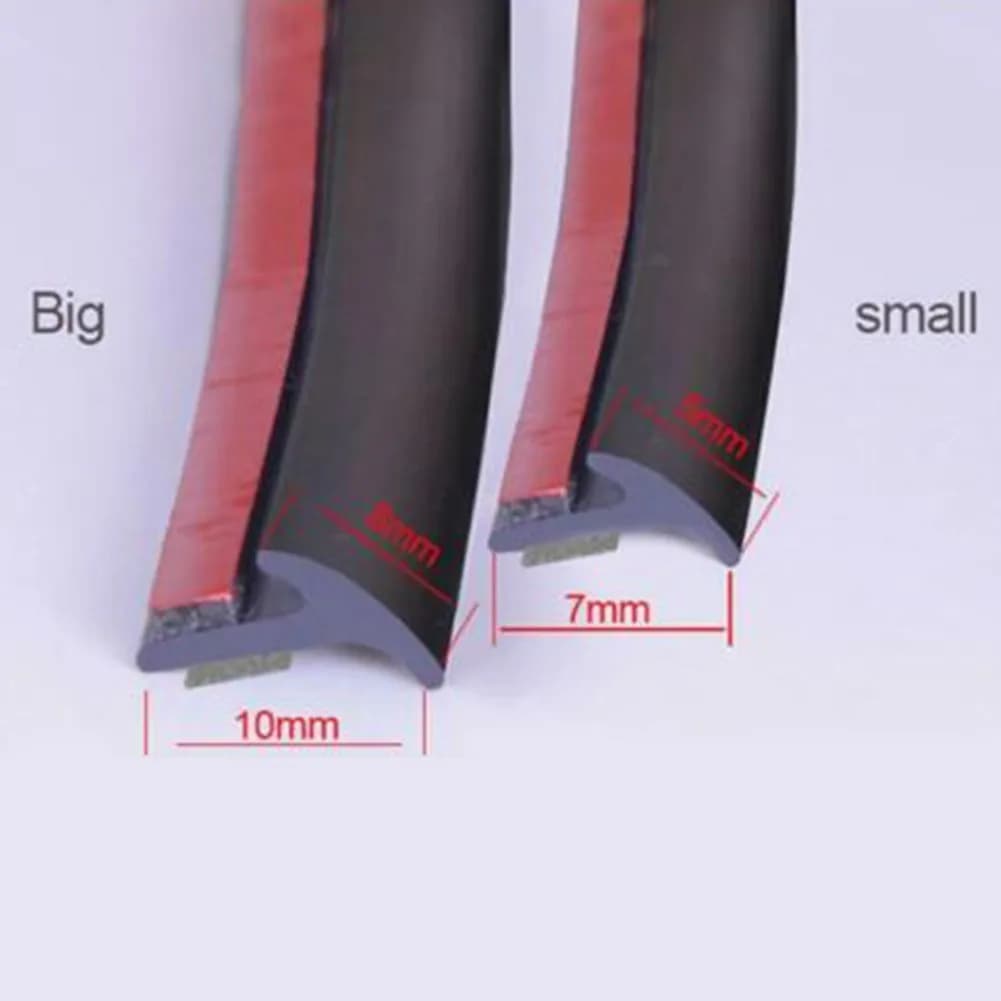 High Quality Sealing Strip Trim 2 Meter For Car Front Rear Bumper Lip Headlight Rubber Sealed Strips Side Skirt