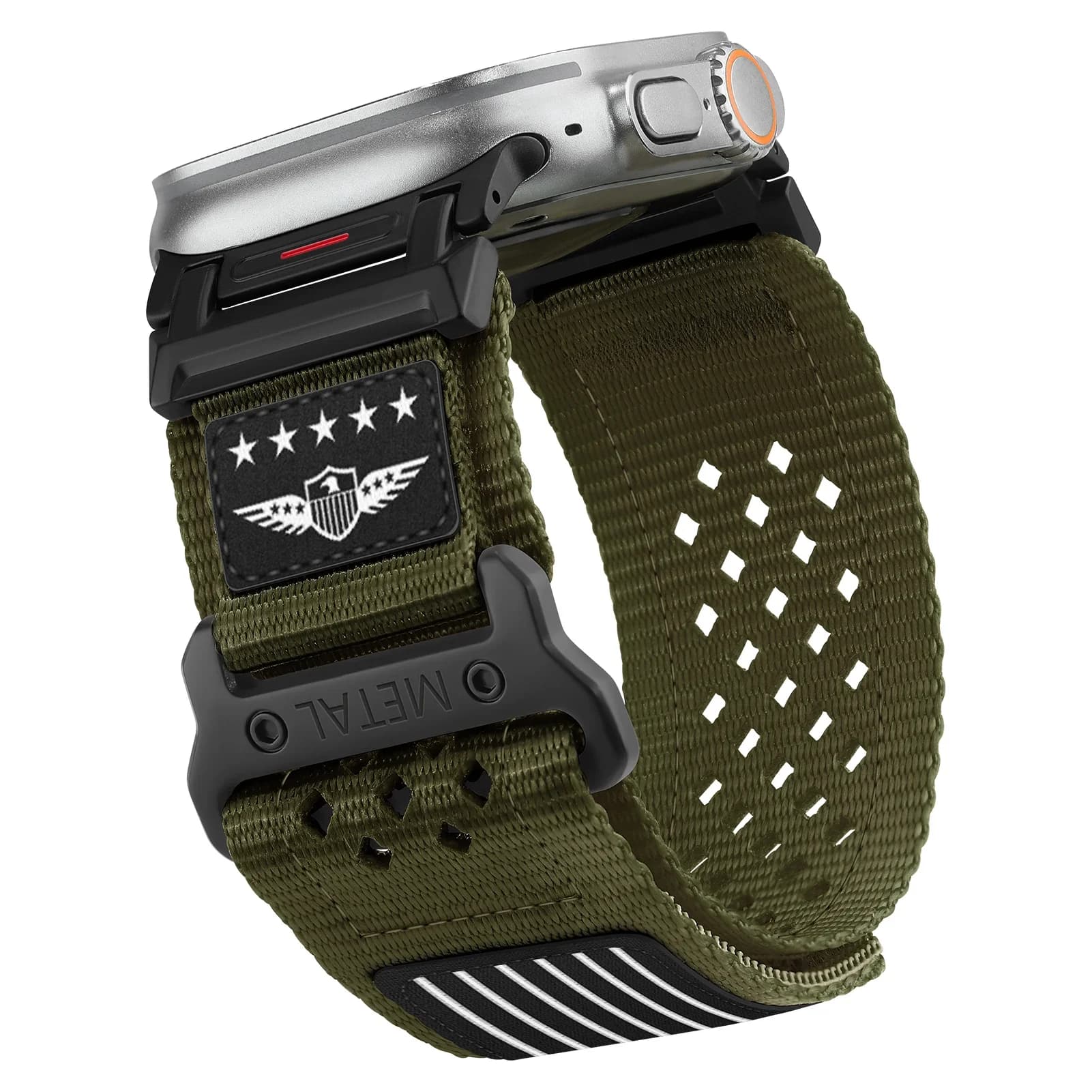 Robusto cinturino in nylon per Apple Watch Ultra 2 49mm 46mm 44mm 45mm 42mm Bracciale sportivo correa iWatch Band serie 10 9 7 6 5 4 8 se