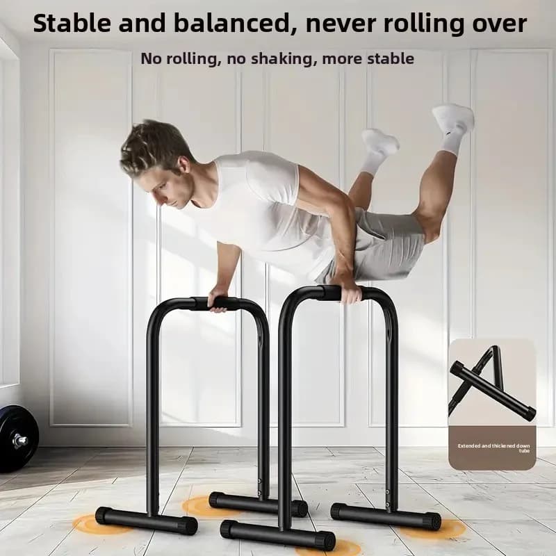 Horizontal Bar Split, Parallel Bar Pull Up, Adjustable Height of Single and Parallel Bars, Training Push Up Stand, Fitness Split