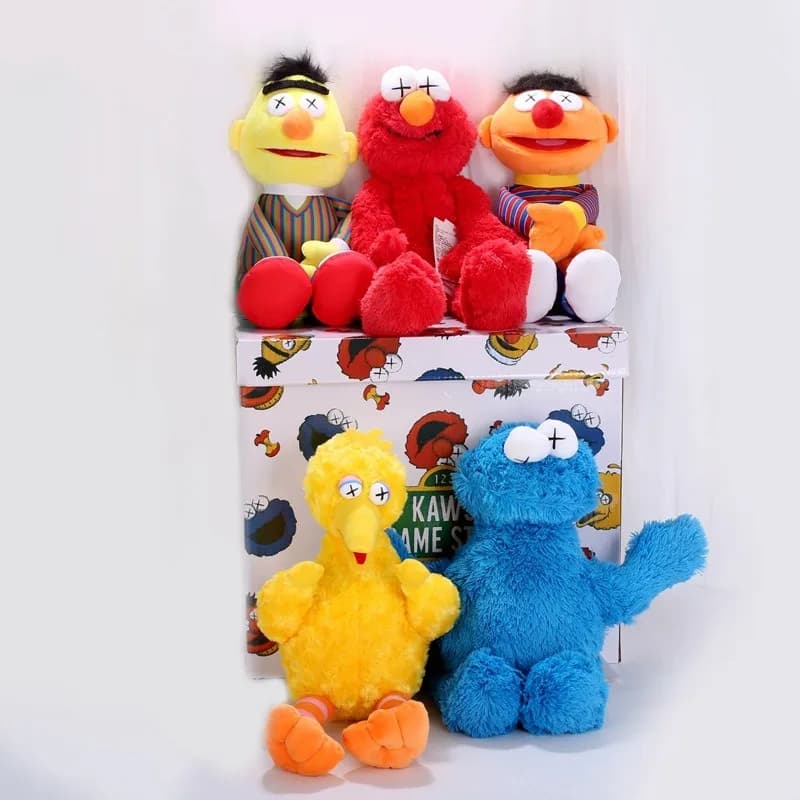 Nuovo Peluche Kawaii di Sesame Street da 30cm, Regalo di Compleanno, Cuscino per Dormire, Decorazione per la Camera, Miglior Regalo di Natale per Ragazze