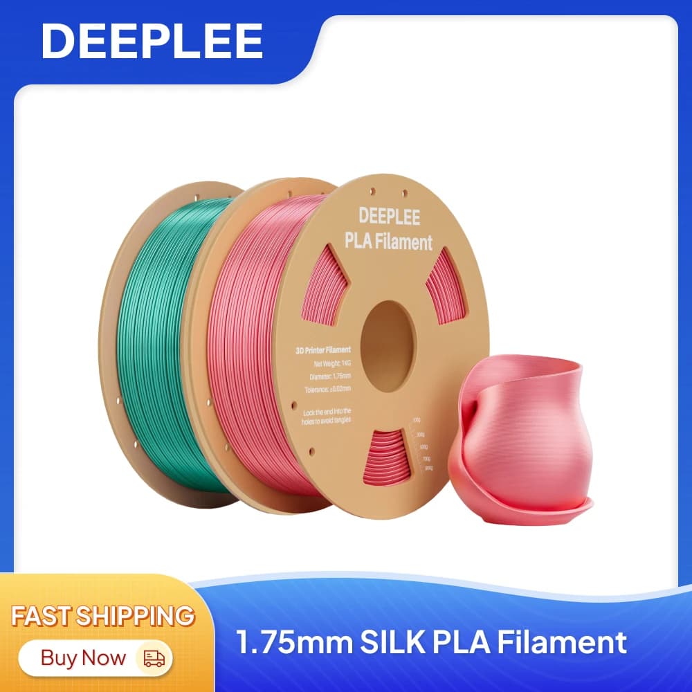 DEEPLEE 10KG Silk Filament PLA 1.75mm 3D Printer Filament for 3D printers FDM Elegoo PLA for Elegoo Centauri Carbon