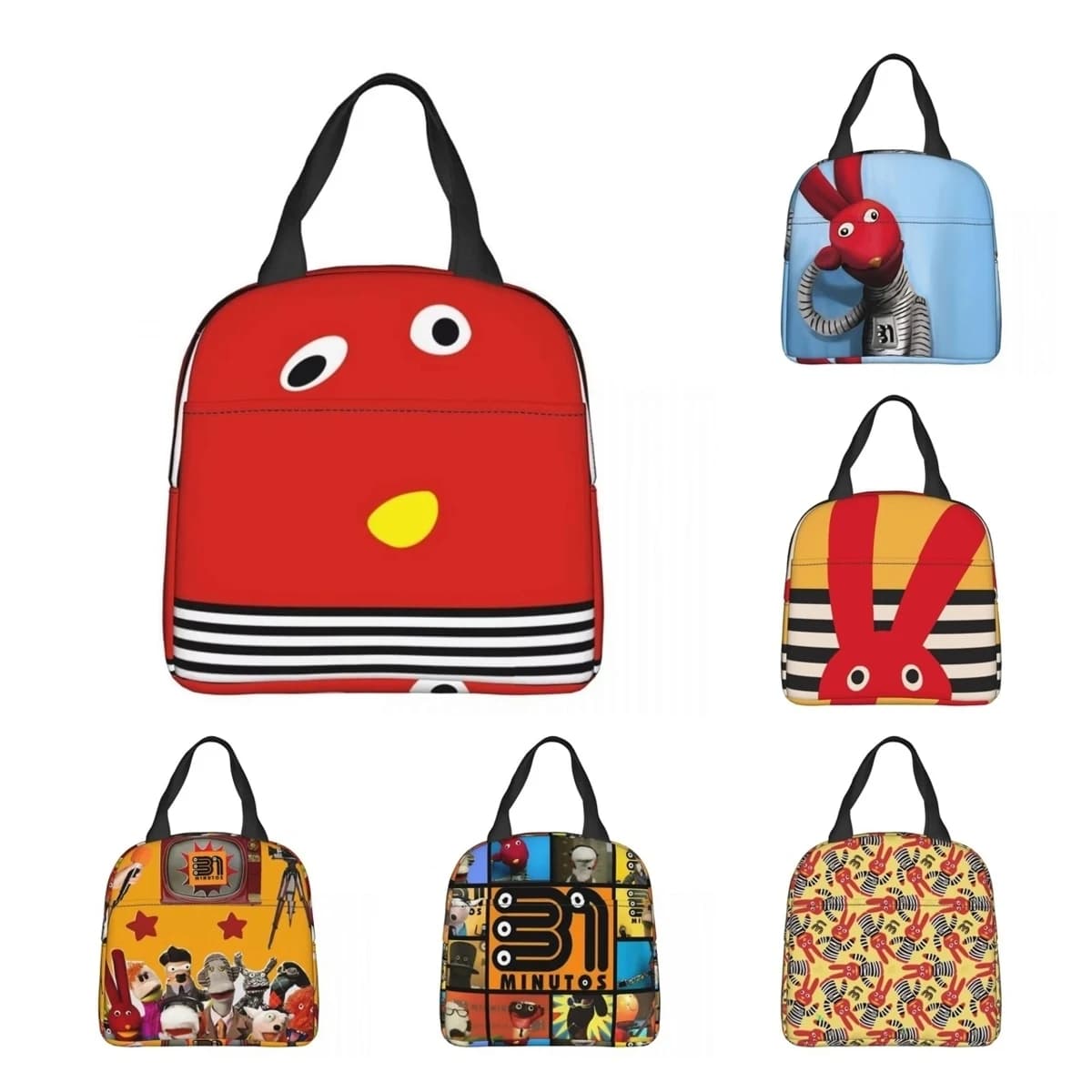 Juan Carlos Bodoque 31 Minutos Insulated Lunch Bag High Capacity Chilean Comedy Lunch Container Cooler Bag Tote Lunch Box Beach