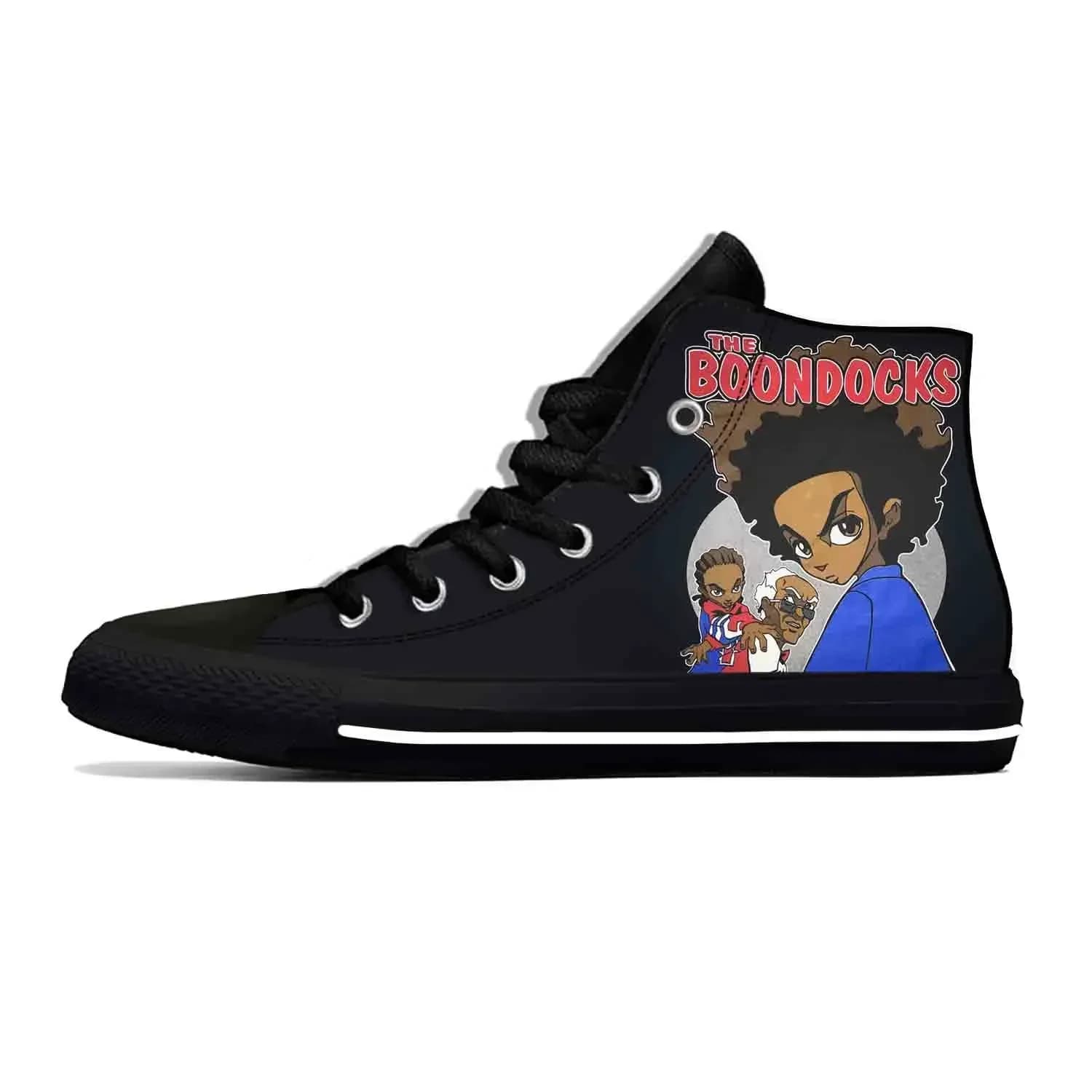 Scarpe Casual Anime Manga Cartoon Boondocks Huey Riley Freeman, Sneakers Leggere e Traspiranti per Uomo e Donna