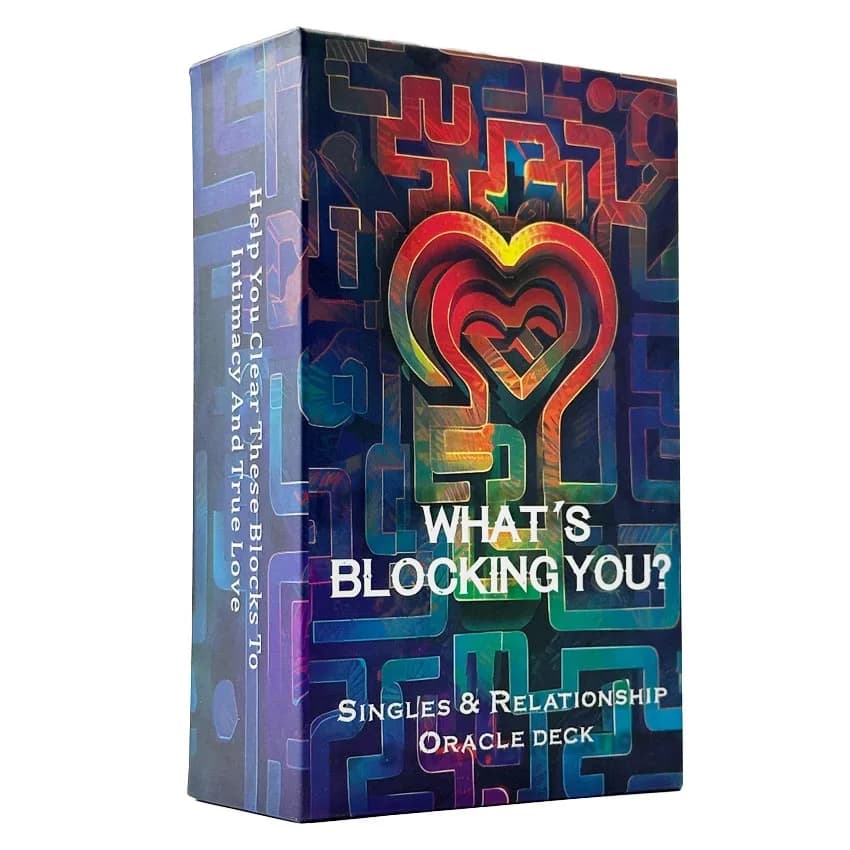 12x7 80 pezzi Whats Block You Single and Relationship Carte Oracle, giochi di carte del mazzo di tarocchi True Love