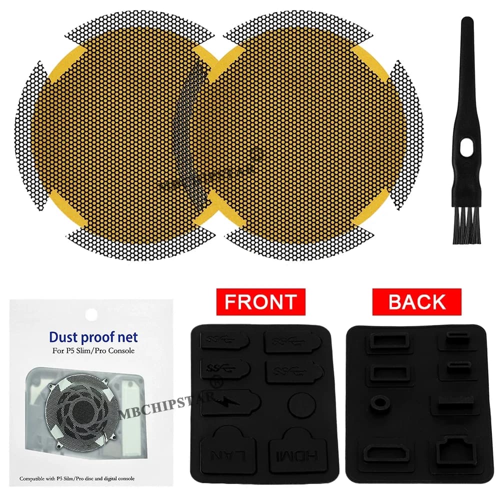 Ventola di raffreddamento per console di gioco PS5 Slim Disc/Digital, accessori con sistema di raffreddamento a LED e rete antipolvere per PS5 Slim