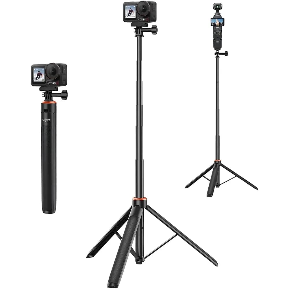 Consigliato da Ailexpress - Asta Selfie/Treppiede Osmo Action da 53,5 pollici per DJI Action 5 Pro/4/3, Xtra Edge Pro, Asta Estensibile 2-in-1