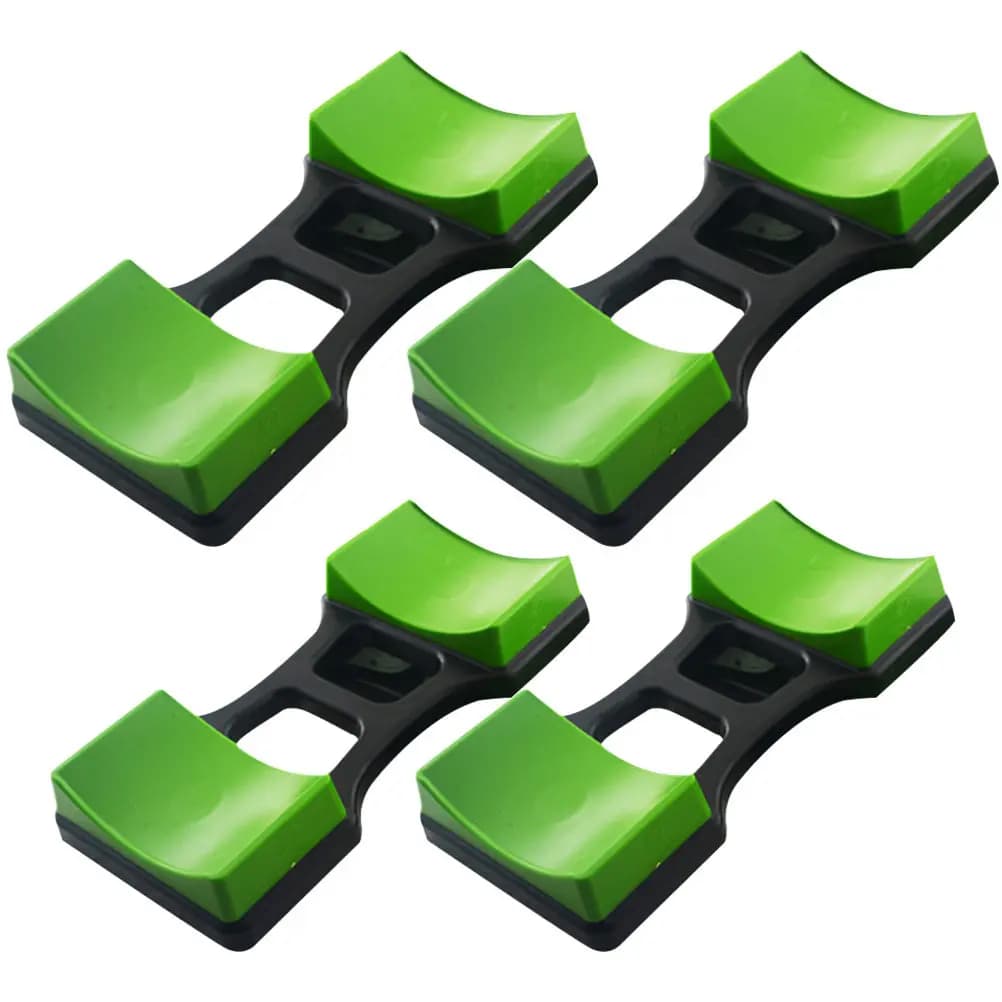 Set di 4 Supporti Premium in Plastica per Manubri, Porta Pesi Resistente per Palestra Domestica, Espositore per Fitness Robusto e Durevole