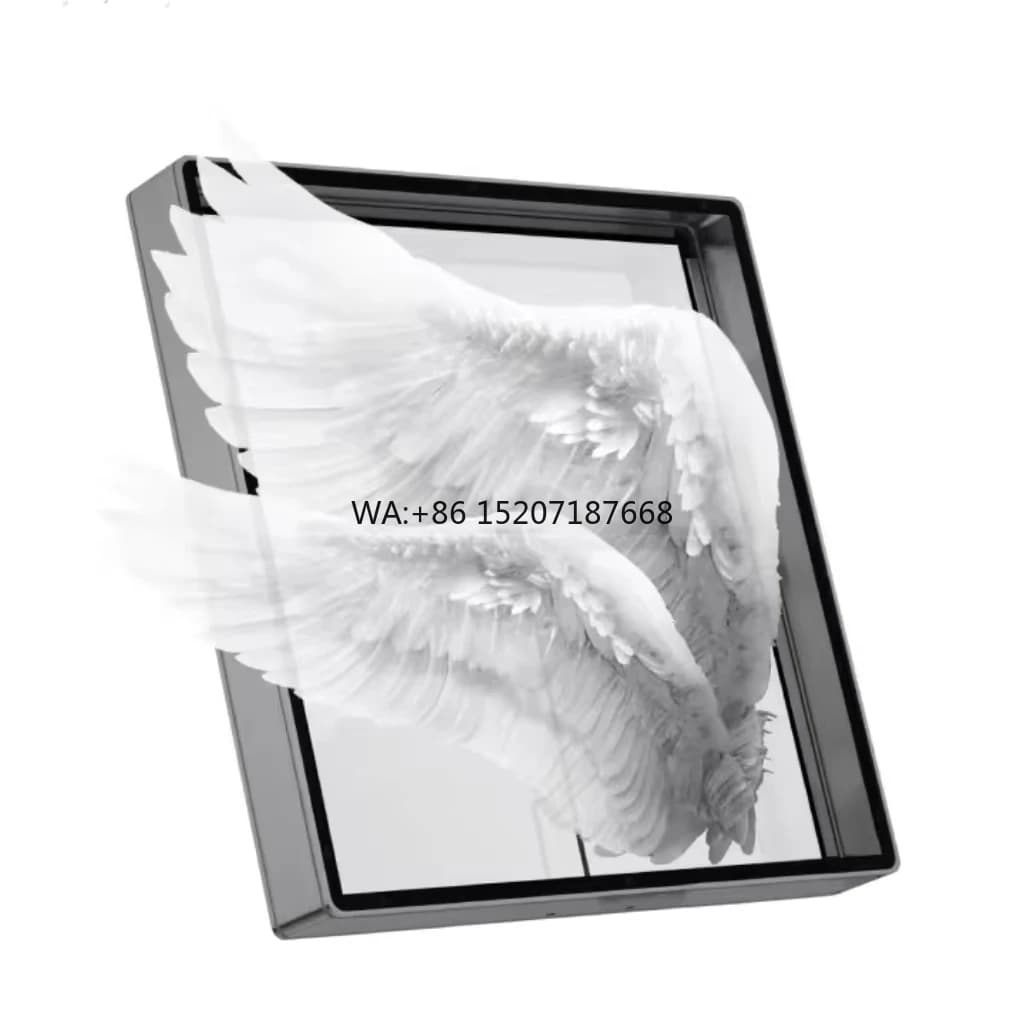 Schermo pubblicitario 3D con ventola olografica a 4 pale da 50 cm con controllo WiFi e copertura per proiettore da 16 GB