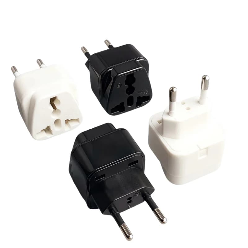 NUOVO! Adattatore universale per spina a 2 pin rotondi Converti UE/AU/USA/Regno Unito in Brasile Svizzera Italia Martinetti Presa di corrente elettrica Parete da viaggio Ch