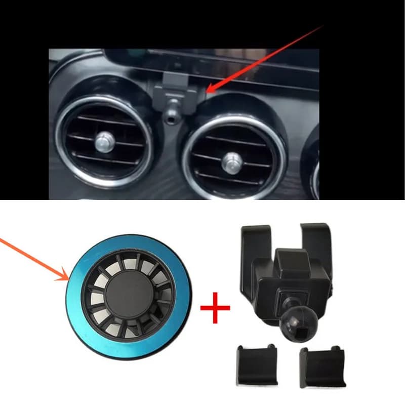 1Set Materiale ABS Per Il 2015-2018 Mercedes-Benz Classe C W205 GLC X253 Speciale Auto Supporto Del Telefono Magnetico Staffa Fissa Del Basamento Mobile