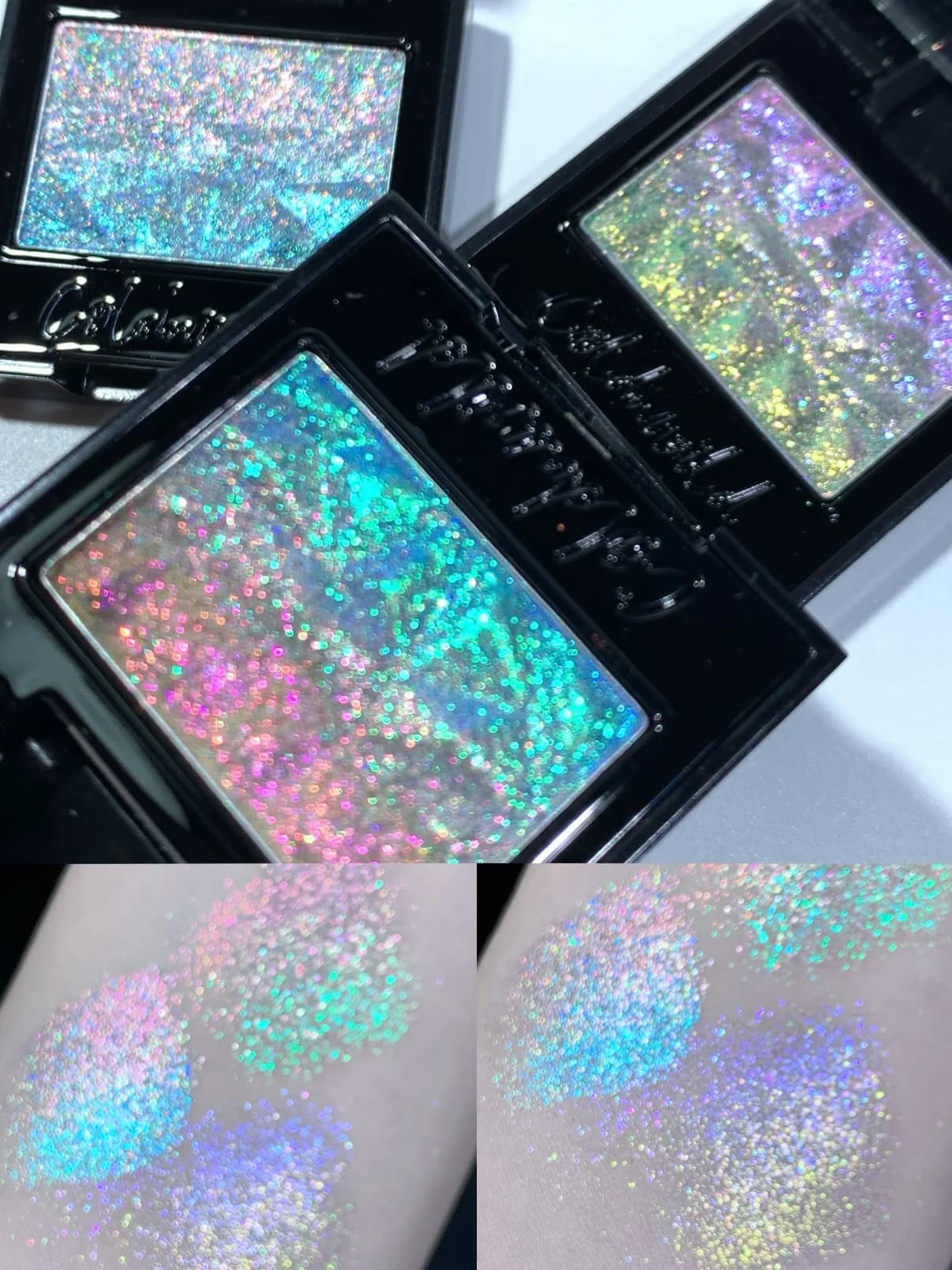 Coldnwild Monochrome Gradual Shade Camaleonte Glitter Blue Purple Eye Makeup High Concentration Optical Matching Eye