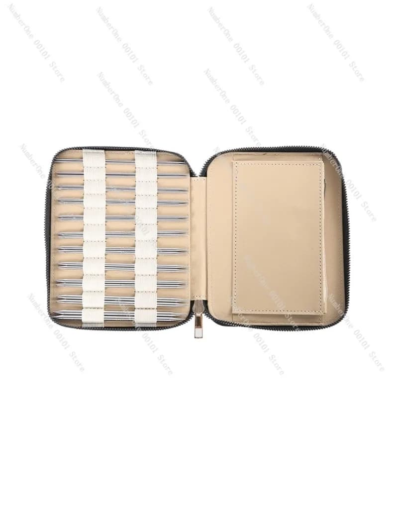 Stainless Steel Circular Knitting Needles Set Detachable Sweater Needle Interchangeable Ring Pin Weaving Tools Kit for Hand