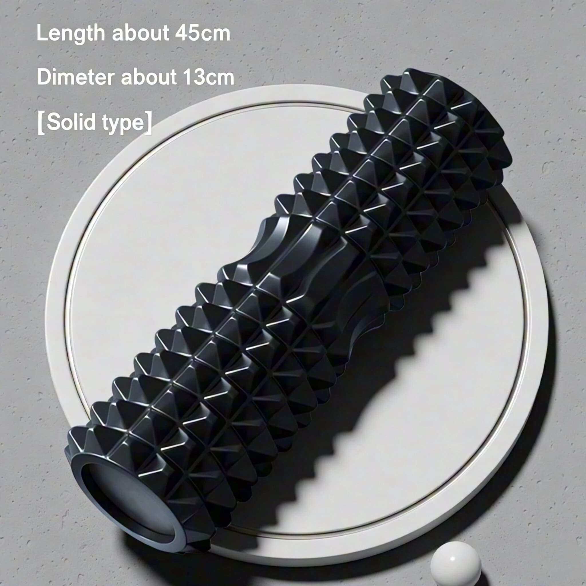 45cm Foam Roller for Deep Tissue Massage Myofascial Release Muscle Roller, Back Pain Relief Yoga Exercise Equipment for Home Gym