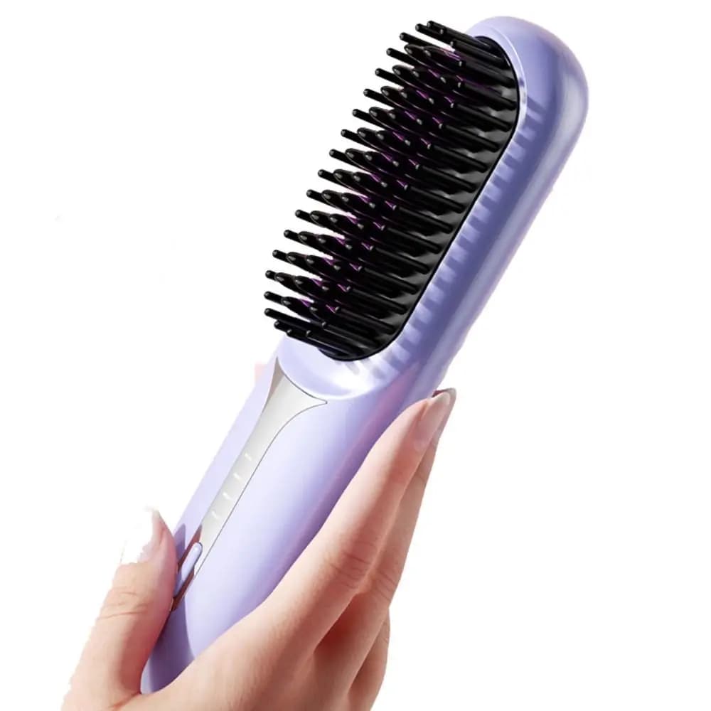 Quick heating hair plate, negative ions, USB charging, portable hair comb, professional wireless heating comb