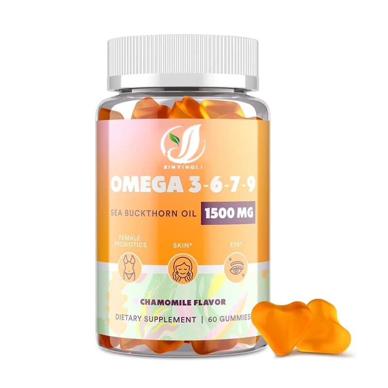 Omega 3 6 7 9 Soft Candy for Women - Omega 3 supplement with Spinous Olevel Oil, Vitamin E, A and Probiotics