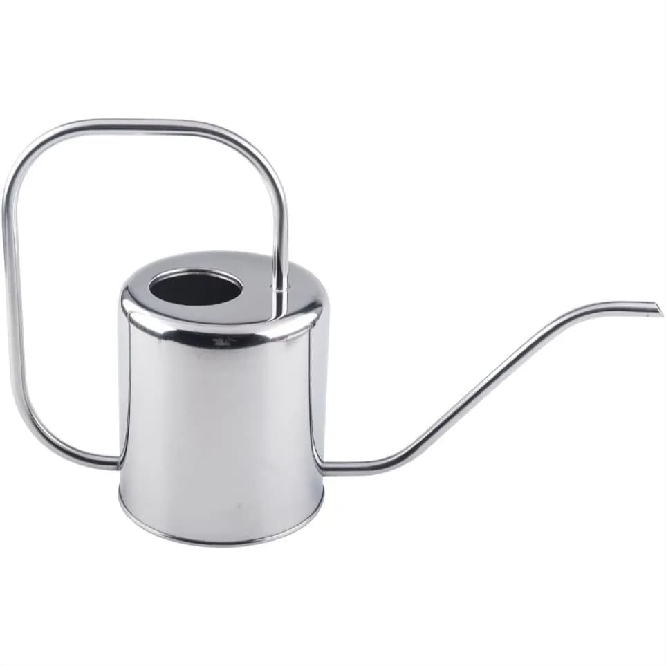 51 oz Stainless Steel Watering Can with Long Spout for Easy Pouring, Modern Style Watering Pot for Indoor Outdoor Garden Plants