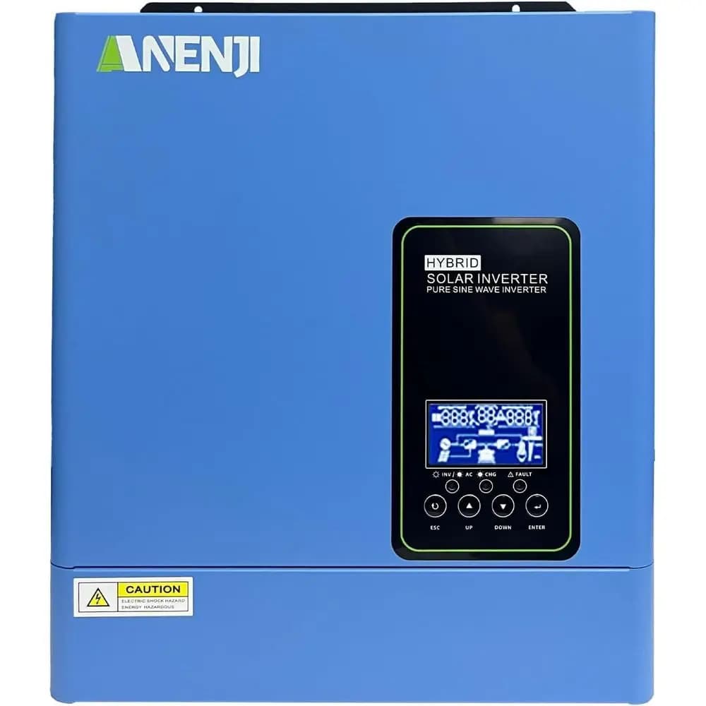 Inverter Grid-Tied da 3000W 24V DC a 110V AC con Controller MPPT da 100A, Compatibile con Batterie AGM e al Litio per Backup Domestico