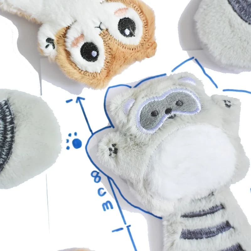 Giocattolo Interattivo in Peluche per Animali Domestici con Suono, Giocattolo Morbido per Cani e Gatti, Compagno Carino per Cuccioli con Coda Grande, Giocattolo per la Pulizia dei Denti del Cane