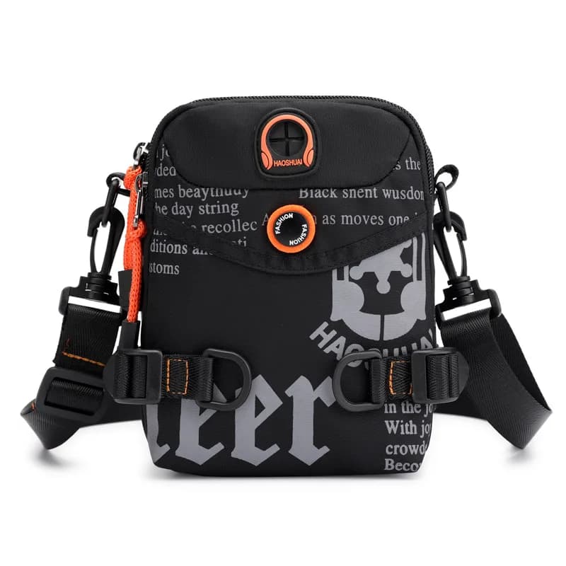 Borsa a tracolla piccola da uomo Borsa a tracolla Fanny Marsupio Moda militare Borsa a tracolla da uomo in nylon impermeabile con tracolla